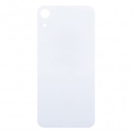 Задняя крышка Apple iPhone XR (стекло, широкий вырез под камеру) (белая)