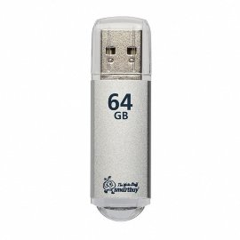 Флэш накопитель USB 64GB Smart Buy V-Cut 3.0 (серебро)