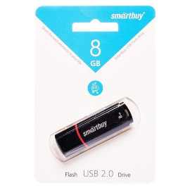 Флэш накопитель USB 8Gb Smart Buy Crown (черная)
