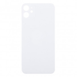 Задняя крышка Apple iPhone 11 (стекло, широкий вырез под камеру) (белая)