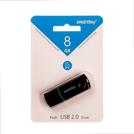 Флэш накопитель USB 8Gb Smart Buy Paean (черная)