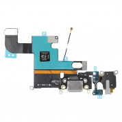 Шлейф Apple iPhone 6 на разъем зарядки/разъем гарнитуры/микрофон (серый)