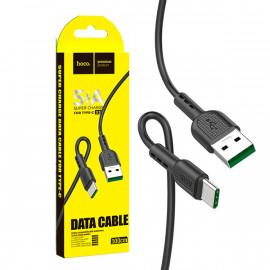 Дата-кабель USB универсальный Type-C Hoco X33 (5A) (черный)