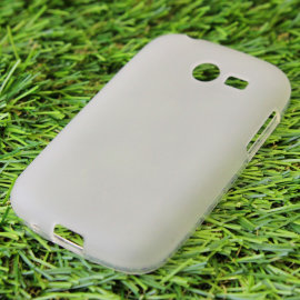 Чехол силиконовый матовый Samsung G110 Galaxy Pocket 2 (белый)