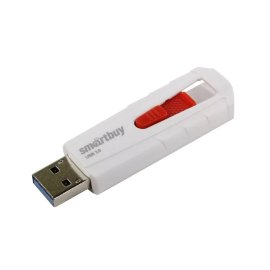 Флэш накопитель USB 64Gb Smart Buy IRON (бело - красный)