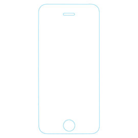 Защитное стекло Apple iPhone 5S (ультратонкое) (без упаковки)
