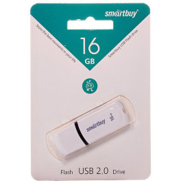 Флэш накопитель USB 16Gb Smart Buy Paean (белый)