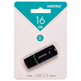 Флэш накопитель USB 16Gb Smart Buy Paean (черный)