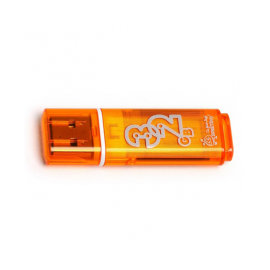 Флэш накопитель USB 32Gb Smart Buy Glossy (оранжевая)