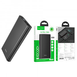 Внешний аккумулятор (Power Bank) Hoco J68 10000mAh ((2A, MicroUSB, Type-C, LCD)) (черный)