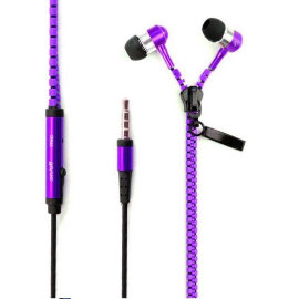 Наушники Zipper для Micromax (фиолетовые)
