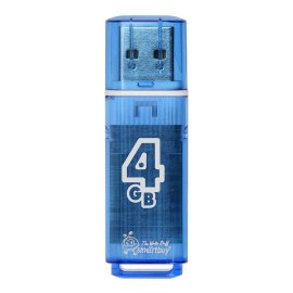 Флэш накопитель USB 4GB Smart Buy Glossy (синий)