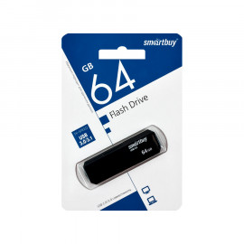 Флэш накопитель USB 64Gb Smart Buy Clue (USB 3.1) (черный)