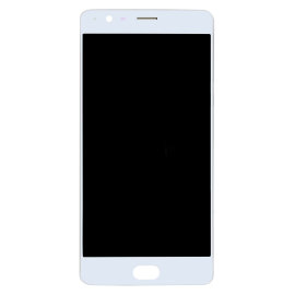 Дисплей OnePlus 3 модуль с рамкой и тачскрином (белый) (TFT)