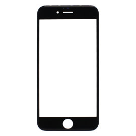 Стекло Apple iPhone 6 в сборе с рамкой и OCA пленкой (черное)