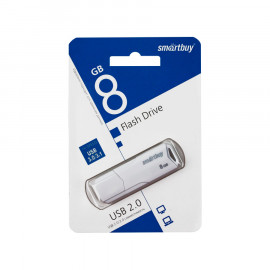 Флэш накопитель USB 8Gb Smart Buy Clue (USB 3.0) (белый)