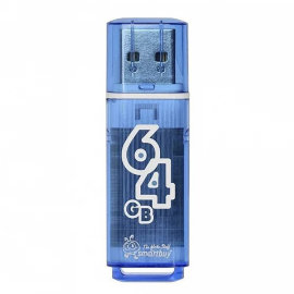 Флэш накопитель USB 64Gb Smart Buy Glossy (синий)