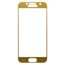 Защитное стекло Samsung A320F Galaxy A3 (2017) (полное покрытие) (золотое) (без упаковки)