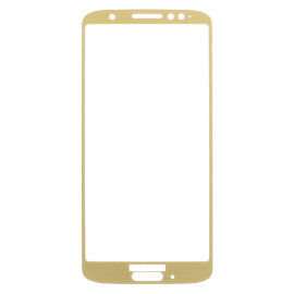 Защитное стекло Motorola Moto G6 (полное покрытие) (золотое) (без упаковки)