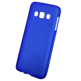 Чехол силиконовый матовый Samsung A300F Galaxy A3 (синий)