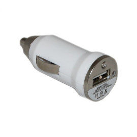 Автомобильное зарядное устройство USB BlackBerry KEY2 (1000 mA) без кабеля (белое)