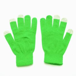 Перчатки для сенсорных экранов (зеленые)
