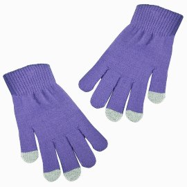 Перчатки для сенсорных экранов (фиолетовые)