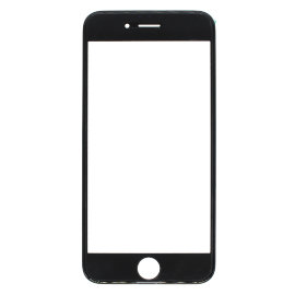 Стекло Apple iPhone 6S в сборе с рамкой и OCA пленкой (черное)