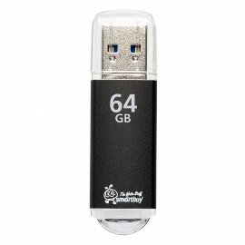 Флэш накопитель USB 64Gb Smart Buy V-Cut 3.0 (черный)