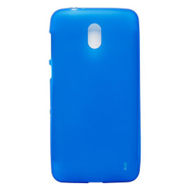 Чехол силиконовый матовый Nokia 2 (TA-1029) (синий)