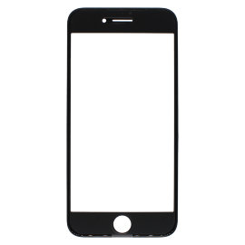 Стекло Apple iPhone 7 в сборе с рамкой и OCA пленкой (черное)