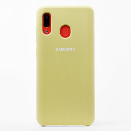 Чехол накладка Soft Touch Samsung A205F Galaxy A20 (зеленый)
