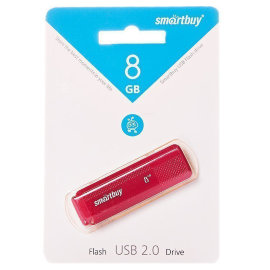 Флэш накопитель USB 8Gb Smart Buy Dock (красная)