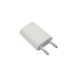 Сетевое зарядное устройство USB "призма" Apple iPhone без кабеля (белый) (копия оригинала)