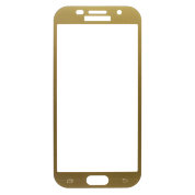 Защитное стекло Samsung A520F Galaxy A5 (2017) (полное покрытие) (золотое) (без упаковки)