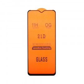 Защитное стекло ZTE Blade V2020 Smart (полное покрытие) (черное) (без упаковки)