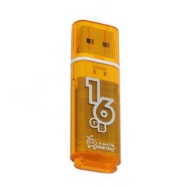 Флэш накопитель USB 16Gb Smart Buy Glossy (оранжевый)