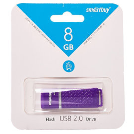 Флэш накопитель USB 8Gb Smart Buy Quartz (фиолетовая)