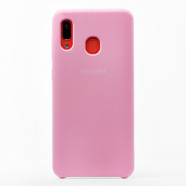Чехол накладка Soft Touch Samsung A205F Galaxy A20 (розовый)