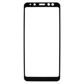 Защитное стекло Samsung A530F Galaxy A8 (2018) (полное покрытие) (черное)