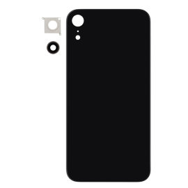 Задняя крышка Apple iPhone XR (со стеклом камеры) (черная)