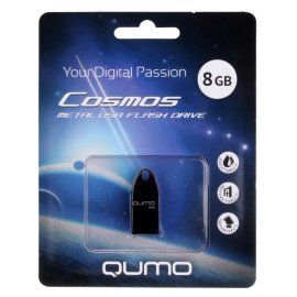 Флэш накопитель USB 8Gbb Qumo Cosmos (серебристая)