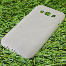 Чехол силиконовый матовый Samsung E500H Galaxy E5 (белый)