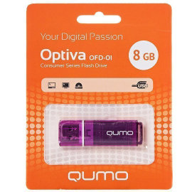 Флэш накопитель USB 8Gb Qumo Optiva OFD-01 (фиолетовая)