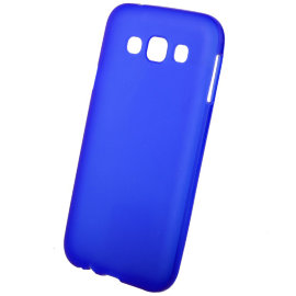 Чехол силиконовый матовый Samsung E500H Galaxy E5 (синий)