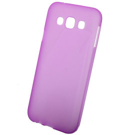 Чехол силиконовый матовый Samsung E500H Galaxy E5 (фиолетовый)