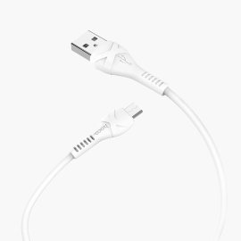 Дата-кабель USB универсальный MicroUSB Hoco X37 (белый)