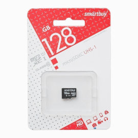 Карта памяти MicroSD 128GB Smart Buy (class 10) (без адаптера)