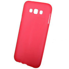 Чехол силиконовый матовый Samsung E700F Galaxy E7 (красный)