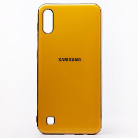 Чехол накладка SC154 Samsung A105F Galaxy A10 (желтый)